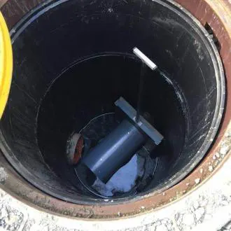 wapro-installed-access-check-valve-dn200-in-sewer-chamber-flood-backflow-prevention-sweden-us Installed WaStop access check valve DN200 inside Swedish sewer chamber to prevent backflow and flooding