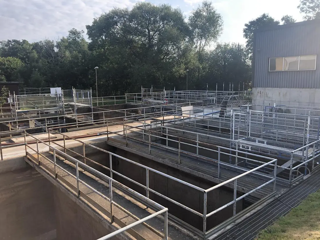 wapro-wastop-wastewater-system-repurpose-installation-karlshamn-us Full plant view at Karlshamn repurposed with WaStop to manage flood overflow